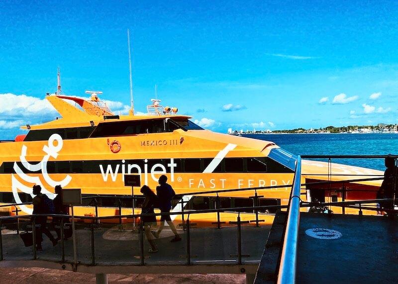 winjet ferry at pier