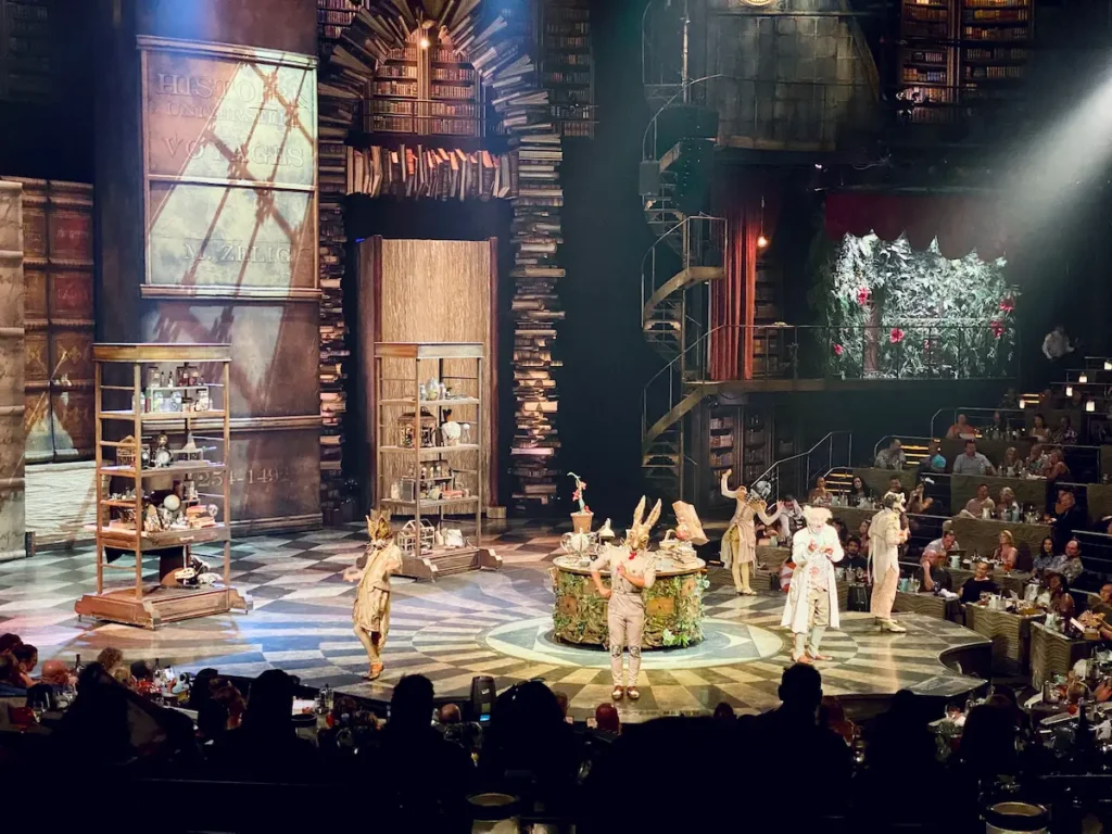 Stage performance of Cirque du Soleil JOYÀ in Mexico, a unique cultural show that’s a great solo travel activity.