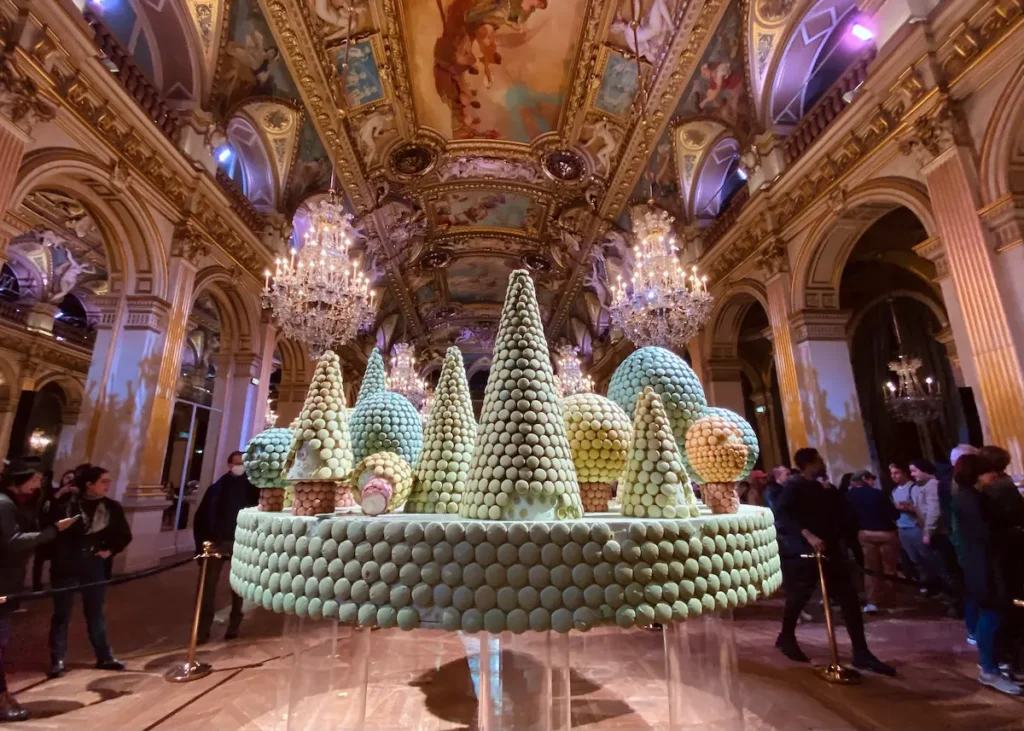 Colorful macaron art installation at Paris’s Nuit Blanche festival