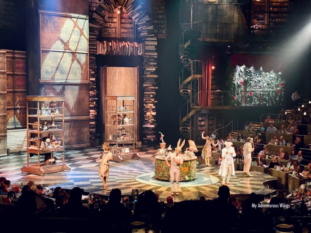 A stage performance JOYA by Cirque du Soleil in Playa del Carmen. A great rainy day activity